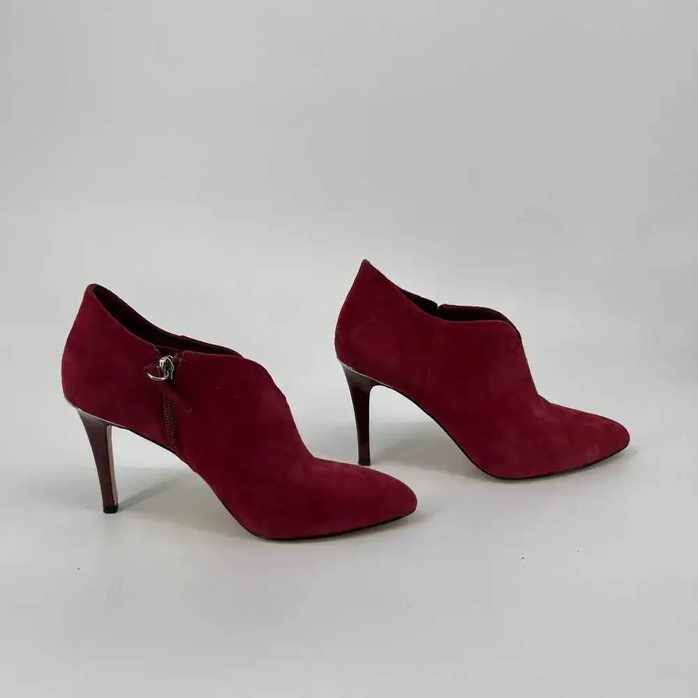 White House Black Market Red Stiletto Heel Ankle Boots | Size 6.5